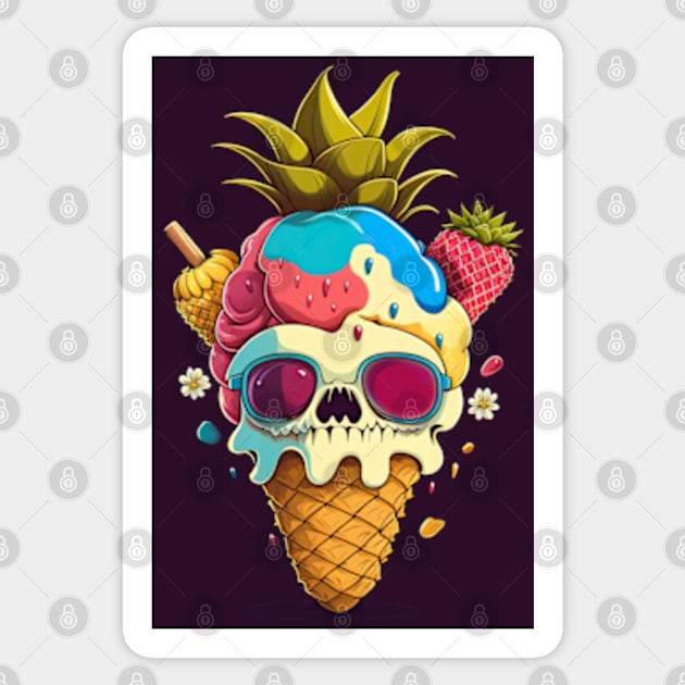 Deadly Delicious Ice Cream Sticker by dmac